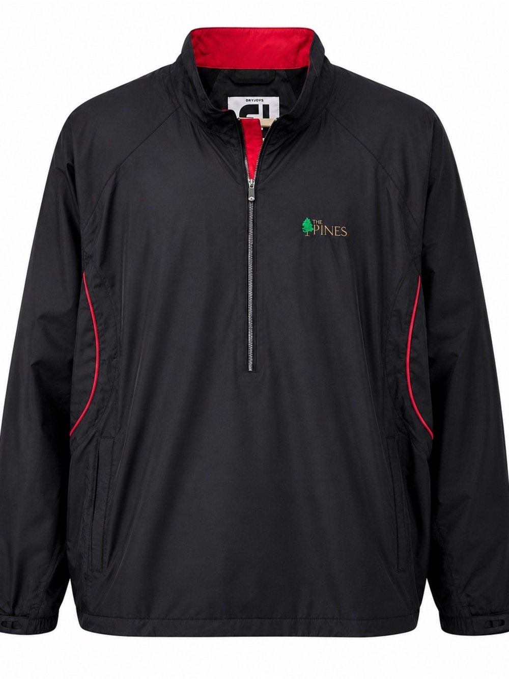 Footjoy Jacket Men XL Black Dryjoys Tour Collection Half Zip Long Sleeve EUC